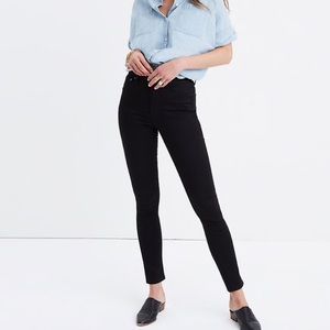 Madewell 10” High Rise Black Skinny Jean size 26